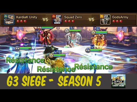 G3 SIEGE (EU SEASON 5) : KardiaK Unity vs Squad Zero vs GodsArmy
