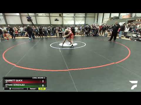 145 Lbs Cons. Round 2 - Garrett Quick, OR Vs Ethan Gonzalez, CA B90b