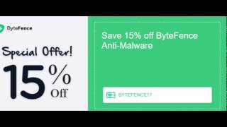 Save 15% off ByteFence Anti-Malware!