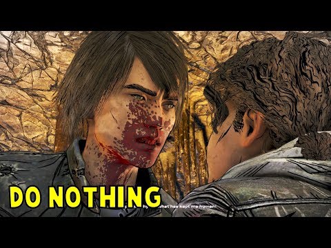 Full of Anger James VS Silent Clementine -Do Nothing- The Walking Dead Season 4 Episode 4