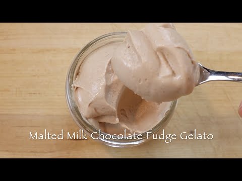 Malted Milk Chocolate Fudge Gelato