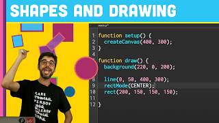 1.3: Shapes &amp; Drawing - p5.js Tutorial