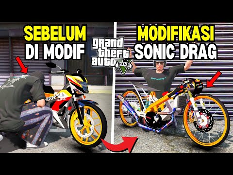 I Modified a Rare Sonic Drag Bike to Take Part in Drag Racing - GTA 5 MOD