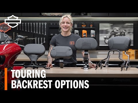 Harley-Davidson Touring Motorcycle Rider & Passenger Backrest Options Overview