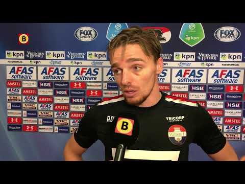 Ben Rienstra na AZ - Willem II: 'Emotioneel na doelpunt'
