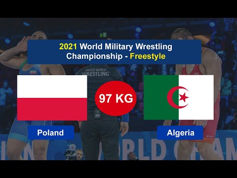 Algeria (M. Faradj) vs Poland (Baran Radoslaw)- World Military Wrestling Championship 2021 - 97 kg
