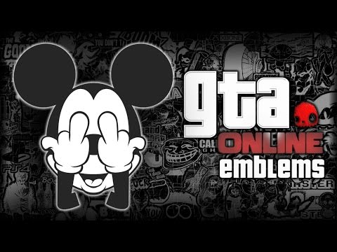 GTA V - Mickey Mouse - Custom Crew Emblem Tutorial (...