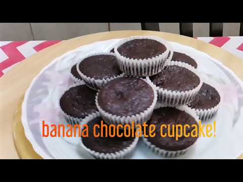 banana chocolate cupcake#liezelseastres#baking#