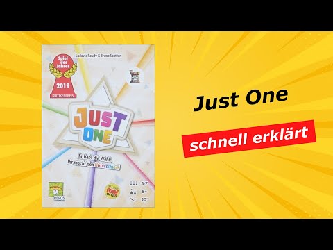 Just One - kurze knackige Anleitung