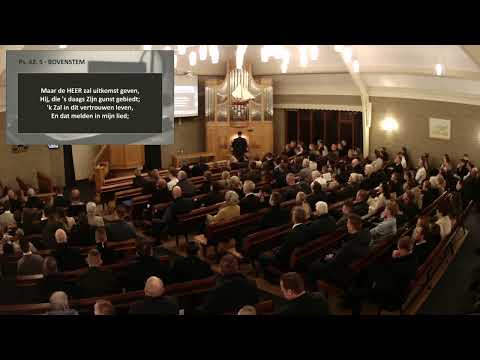 Samenzang met bovenstem vanuit Urk: Psalm 42 vers 1, 3 en 5