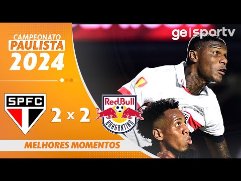 Gols e lances de São Paulo x Red Bull Bragantino