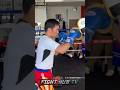 Manny Pacquiao RIPS pads ahead of EXHIBITION return; shows off KO combos!