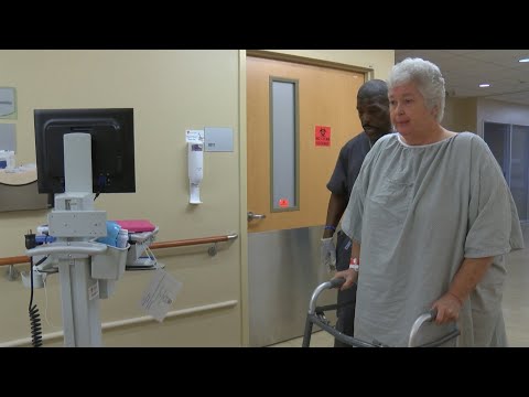 Watch as Woman Takes Her First Steps Hours after Knee Replacement Surgery