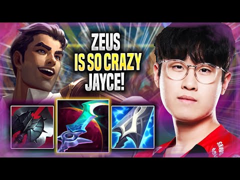 ZEUS IS SO CRAZY WITH JAYCE! - T1 Zeus Plays Jayce TOP vs Jax! | Season 2022