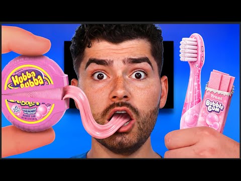 DIY Hubba Bubba Bubble Gum vs Cavities Challenge!