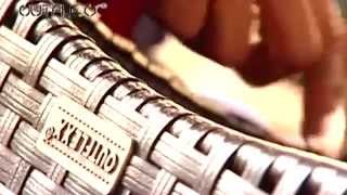 OUTFLEXX Gartenlounge, creme/weiß, schwarz, Polyrattan, für 6 Personen, inkl. Loungetisch, wasserfeste Kissenbox