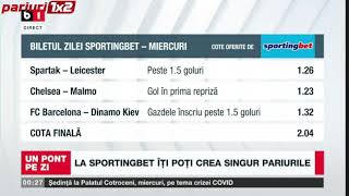 BILETUL ZILEI SPORTINGBET: Mizăm exclusiv pe numărul golurilor în drumul spre profit!