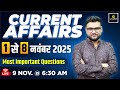1 8 November 2025 Current Affairs Most Important Questions Kumar Gaurav Sir