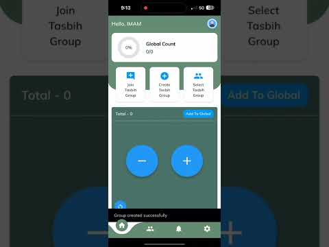 Tasbih Global Group Counter