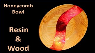 How to Turn a Resin and Wood Honeycomb Bowl: Woodturning