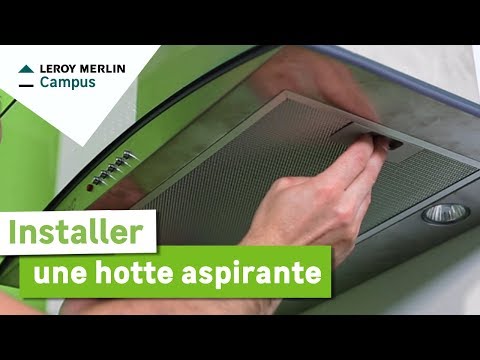 comment installer hotte ilot