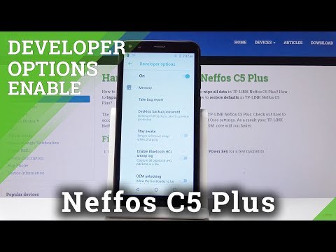 How to Open & Use Developer Options on TP-Link Neffos C5 Plus - OEM Unlock / USB Debugging