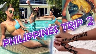 DOGGY PADDLE RACE! PLAYING WITH FIRE! & HENNA TATTOOS! | Liane V