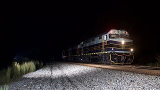 FLYING OFFICE CAR SPECIAL Train P001 Leads Through Centralia, VA After Midnight! | 09.23.25