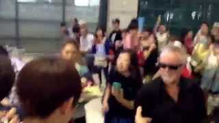 Queen arriving at Incheon (Seoul) airport on 12-08-2014 for the first time ever concert.