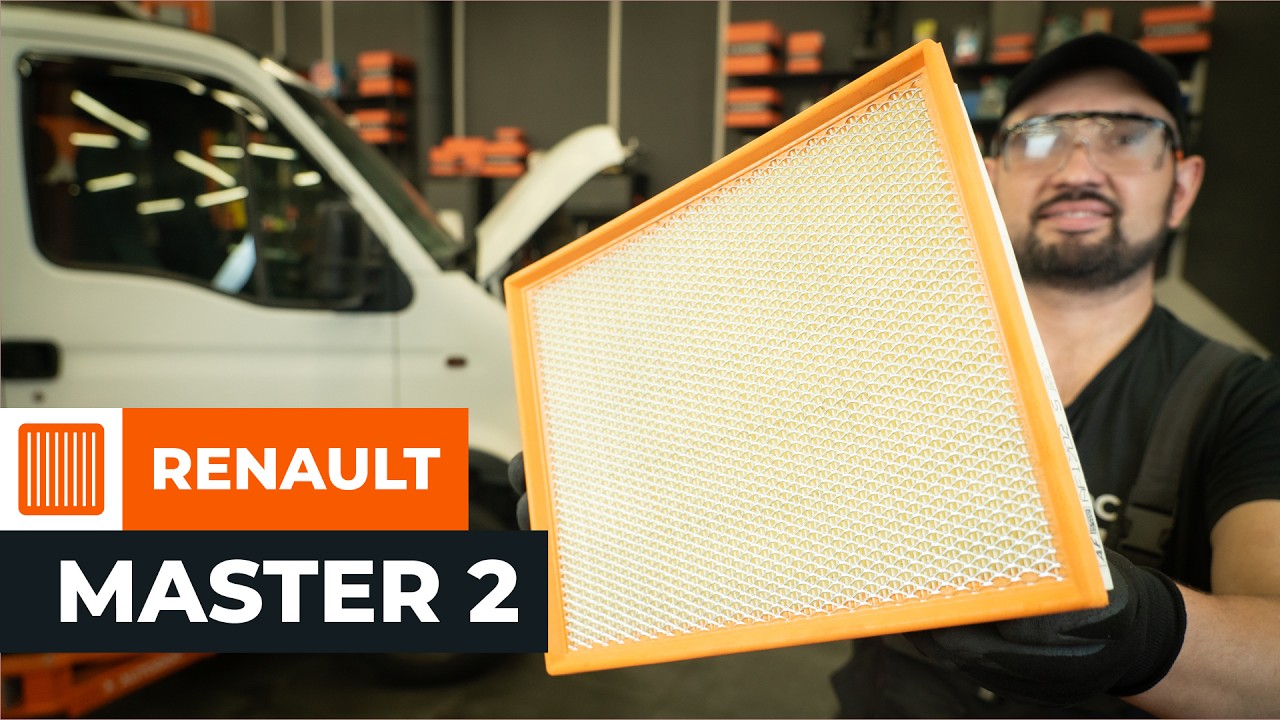 Cómo cambiar: filtros de aire - Renault Master 2 furgón | Guía de sustitución