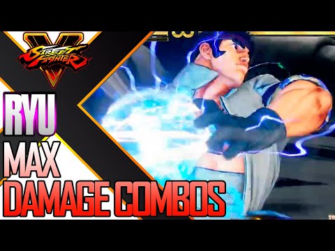 SEASON 5.5 RYU MAX DAMAGE BNB COMBOS SF5 / Street Fighter 5 / SFV SPRING UPDATE