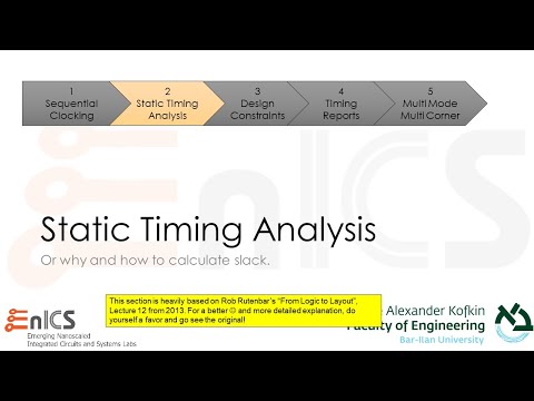 DVD - Lecture 5c: Static Timing Analysis (STA)