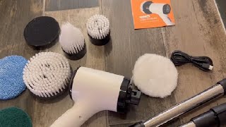 Electric Spin Scrubber, Cordless Cleaning Brush, Bathroom Shower Scrubber Review