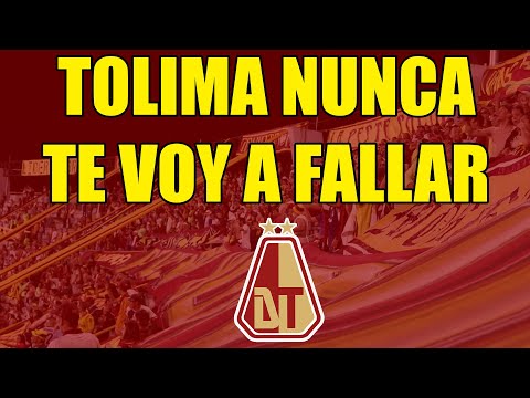 "Tolima nunca te voy a fallar" Barra: Revolución Vinotinto Sur &bull; Club: Tolima