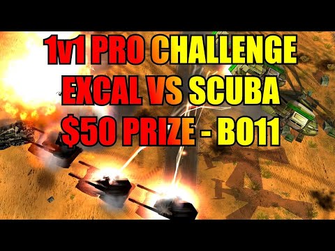 ExCaL vs sCuBa - ZH 1v1 Pro $50 Challenge - Generals Zero Hour