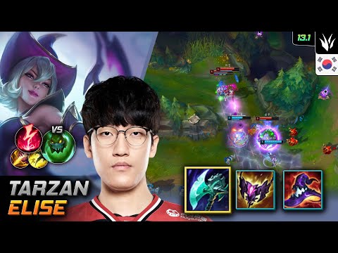 Tarzan Jungle Elise Build Night Harvester Electrocute - LOL KR 13.1