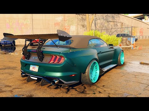 NFS Unbound - Ford Mustang GT Convertible! Drift Build and Test Drive! 1360+HP