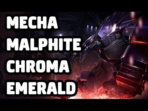 MECHA MALPHITE CHROMA EMERALD SKIN SPOTLIGHT - LEAGUE OF LEGENDS