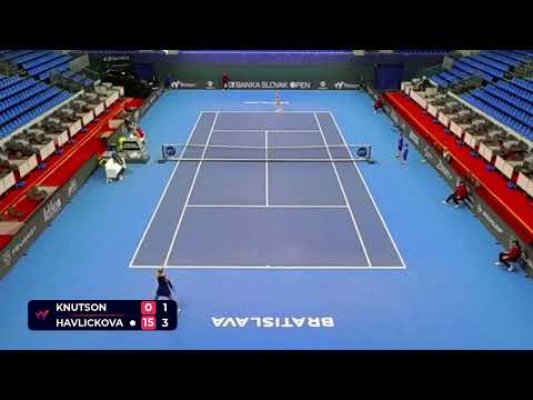 Gabriela Knutson [4] (CZE) vs Lucie Havlickova [WC] (CZE) / 4-6 2-6 / W75 Bratislava / Quarter-final
