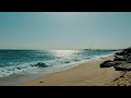 (música relajante y video 4K) Paisaje relajante playa Barcelona para desconectar / relaxing sounds