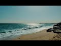 (música relajante y video 4K) Paisaje relajante playa Barcelona para desconectar / relaxing sounds