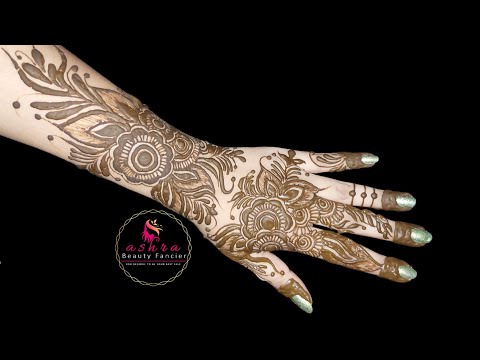Semi bridal henna/ Arabic henna design/ Mehndi designs