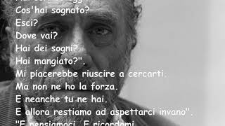 Io ti penso ma non ti cerco  - Charles Bukowski –