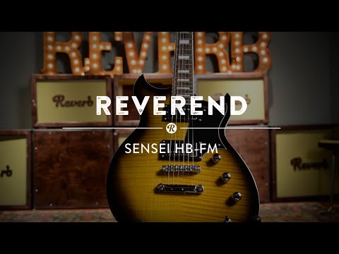 Reverend Sensei HB FM Limited Edition 2016 Trans Black w/Case image 15