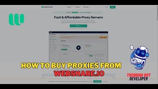 How to buy proxies from webshare.io | Rotating Proxies | Premium Proxies | @TrendingBotDeveloper