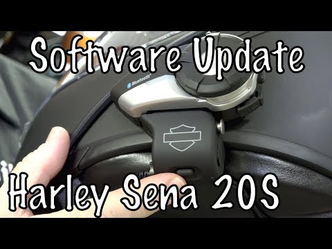 Harley Boom Audio Sena 20S EVO Bluetooth Headset Software Update Tutorial