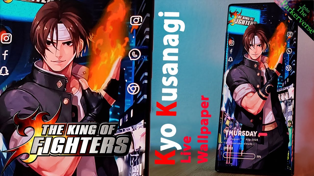 King of Fighters - Kyo Kusanagi - LIVE Wallpaper + Android Homescreen Setup - PRO Customisation EP17