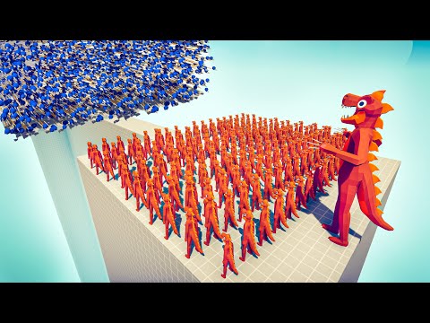 100x T-REX + GIANT T-REX vs EVERY GOD - Totally Accurate Battle Simulator TABS