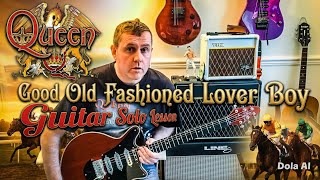 Queen - Good Old Fashioned Lover Boy - Guitar Solo Tutorial Top Of The Pops Version