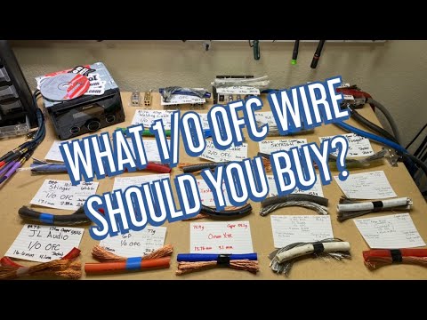 Find the best value 1/0 OFC power wire using my cheat sheet! (1/0 OFC wire shootout update)